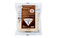Load image into Gallery viewer, CAFEC Abaca Cup 1 Cone Paper Filter | V60 01 | AC1-100B