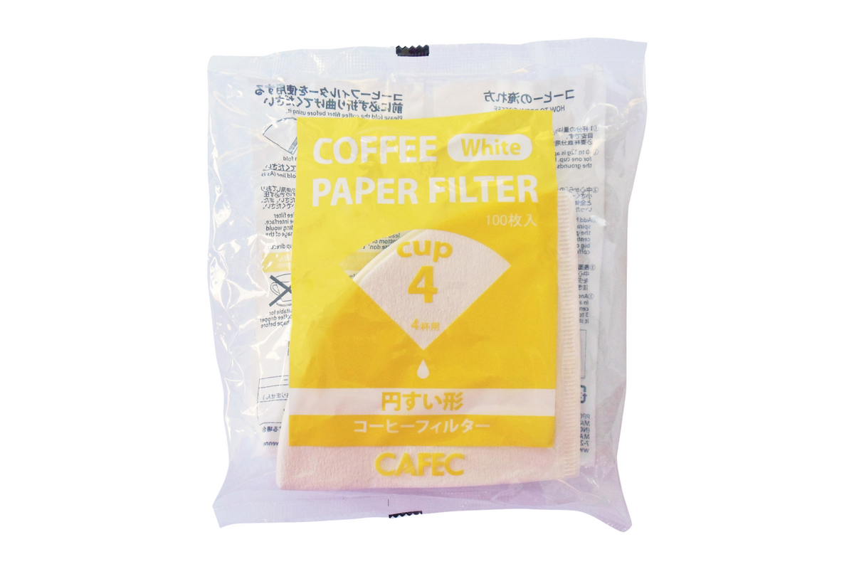 CAFEC Cup 4 Traditional Paper Filter | CC4-100W  CAFEC by AWCLUB