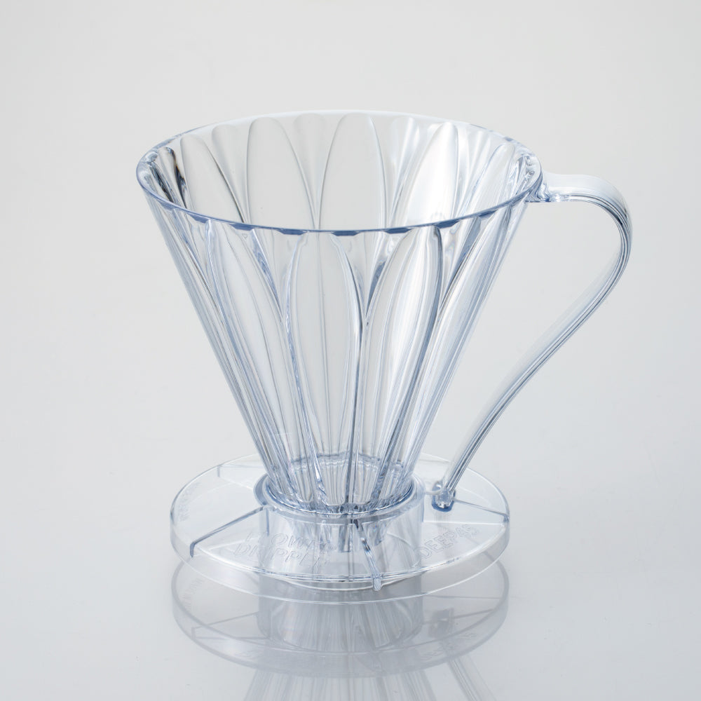 CAFEC FLOWER Dripper Deep 45 (Clear) | 3-7 Cups Deep 45