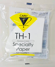 Load image into Gallery viewer, CAFEC TH-1 | CUP 1 LIGHT ROAST PAPER FILTER | V60 01 | TH11-100