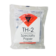 Load image into Gallery viewer, CAFEC TH-2 | CUP 4 DARK ROAST PAPER FILTER | V60 02 | TH24-100