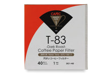 Load image into Gallery viewer, Premium Coffee Filter | CAFEC Coffee Paper Filter by Roast Type - (Dark Roast (2 Cups)) V60 01 style universal 1 to 2 cup Disposable Coffee Filter for Pour Over Dripper brewing pour over coffee
