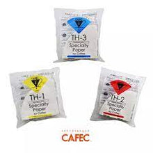 Load image into Gallery viewer, CAFEC TH-2 | CUP 4 DARK ROAST PAPER FILTER | V60 02 | TH24-100