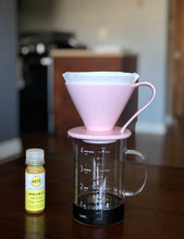 Load image into Gallery viewer, CAFEC Glass 300 ml Beaker Server for Coffee Pour Over with scale marks by cups  | Recommended for Size: V60 01 or 02 | BS-300
