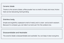 Load image into Gallery viewer, CAFEC Tsubame Mill Bean Grinder up to 18g | TM-18