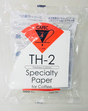 Load image into Gallery viewer, CAFEC TH-2 | CUP 4 DARK ROAST PAPER FILTER | V60 02 | TH24-100