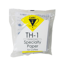 Load image into Gallery viewer, CAFEC TH-1 | CUP 4 LIGHT ROAST PAPER FILTER | V60 02 | TH14-100