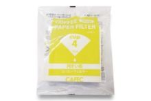 Load image into Gallery viewer, CAFEC Traditional cone-shaped paper filter cup4 (white) 100pcs/pack (One (1) Pack of 100) pour over coffee