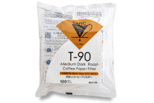 Load image into Gallery viewer, CAFEC Coffee Paper Filter Medium Dark Roast Coffee Filter For 2 to 4 Cup White 100 Count Made in Japan (2 Packs of 100 Sheets) by Sanyo pour over coffee