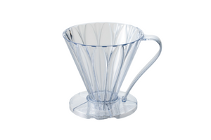 CAFEC FLOWER DRIPPER DEEP 45 (Clear) | 3-7 Cups Deep 45 | FDD-45