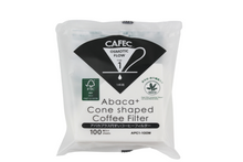 Load image into Gallery viewer, CAFEC Abaca + Cup 1 Cone Paper Filter | V60 01 | APC1-100W
