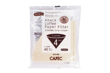 Load image into Gallery viewer, CAFEC Abaca Cup 4 Cone Paper Filter | V60 02 | AC4-40B
