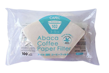 Load image into Gallery viewer, CAFEC Abaca trapezoid paper filter for 3-5 cups 100pcs/pack |Disposable Pour-Over Drip Coffee Paper Filter made of Eco-Friendly Refined Virgin Pulp for Better Tasting Brewing Pour Over Dripper (White) pour over coffee

